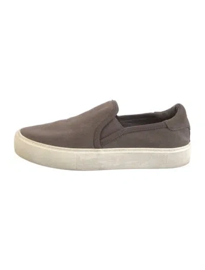 Pre-owned Ugg Suede Sneakers In Gray