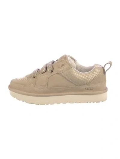 Pre-owned Ugg Suede Sneakers In Grey
