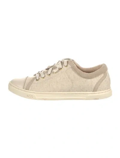 Pre-owned Ugg Suede Sneakers In Neutral