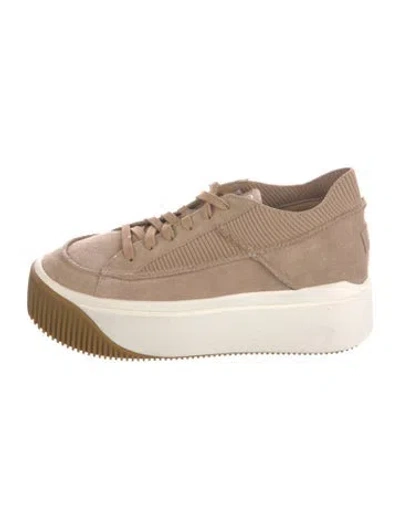 Pre-owned Ugg Suede Sneakers In Neutral