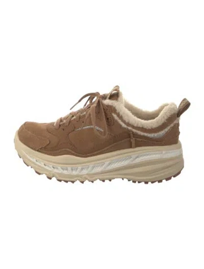 Pre-owned Ugg Suede Sneakers In Neutral