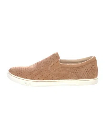 Pre-owned Ugg Suede Sneakers In Neutral