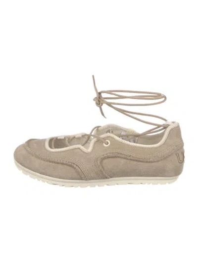 Pre-owned Ugg Suede Sneakers In Neutrals