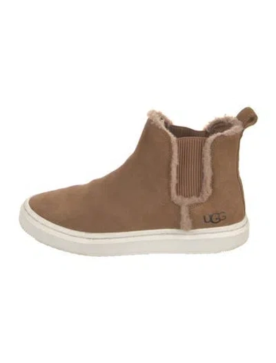 Pre-owned Ugg Suede Sneakers In Neutrals