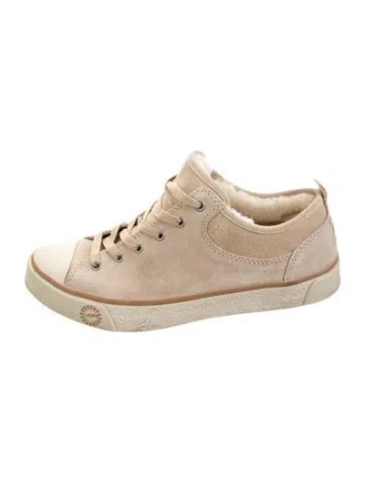 Pre-owned Ugg Suede Sneakers In Neutrals