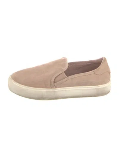 Pre-owned Ugg Suede Sneakers In Pink