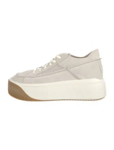 Pre-owned Ugg Suede Sneakers In White