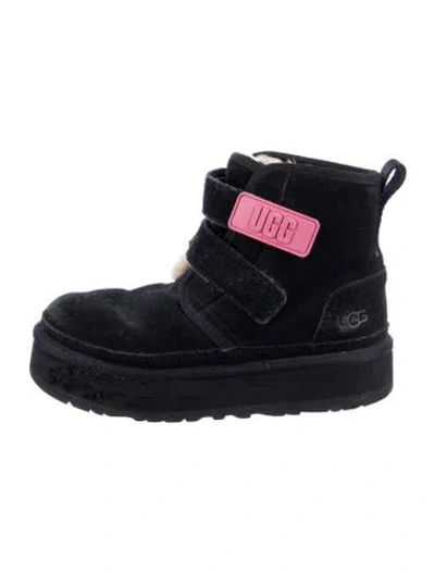 Pre-owned Ugg Suede Snow Boots In Black