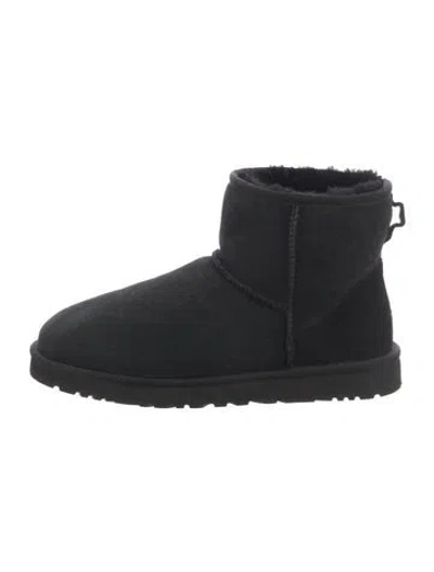 Pre-owned Ugg Suede Snow Boots In Black