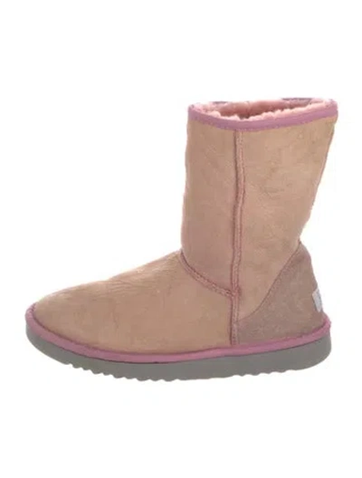 Pre-owned Ugg Suede Snow Boots In Brown