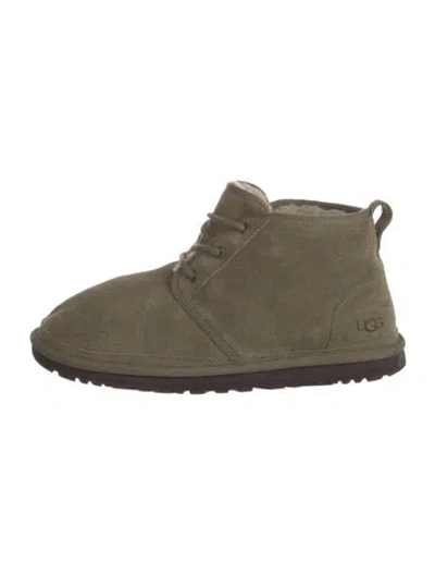 Pre-owned Ugg Suede Snow Boots In Gray