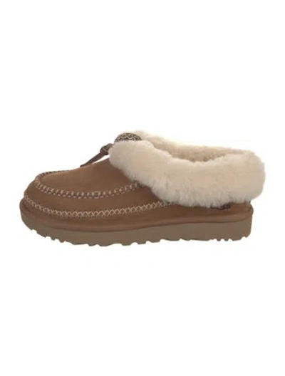 Pre-owned Ugg Suede Snow Boots In Neutral