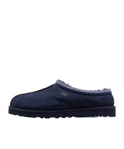Ugg Suede Stitched Slippers In Blue