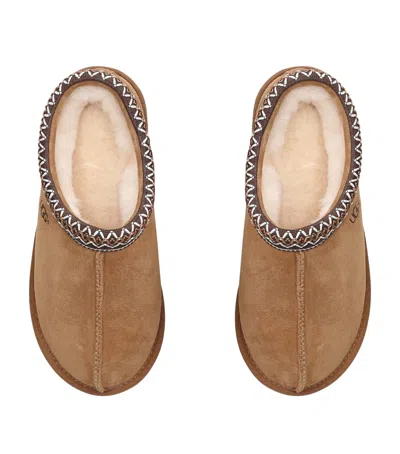 Ugg Suede Tasman Slippers In Brown