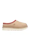 Ugg Tasman Suede Slippers With Shearling Lining In Multi