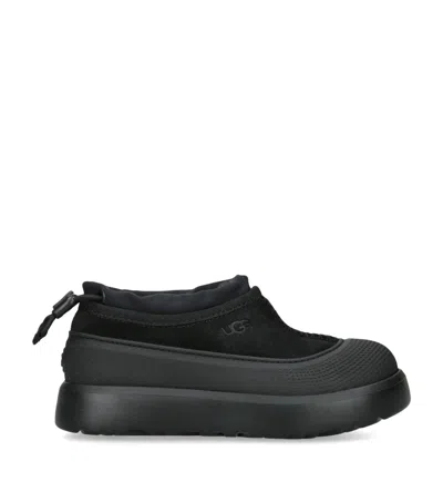 Ugg Kids' Suede Tasman Weather Hybrid Slippers In Black