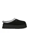Ugg 40mm Tazz Shearling Platform Loafers In Black