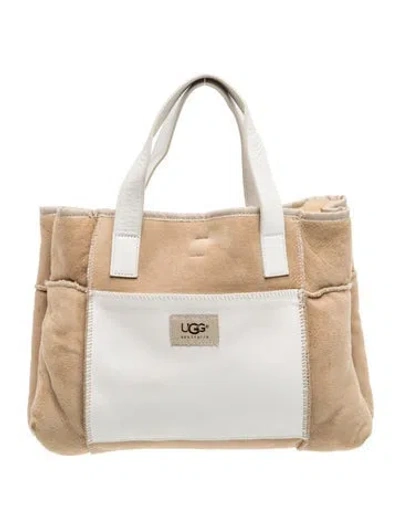 Pre-owned Ugg Suede Top Handle Bag In Brown