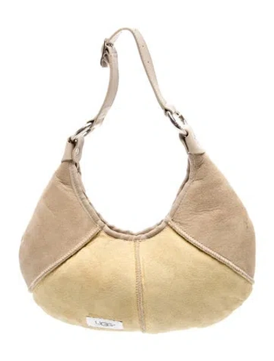 Pre-owned Ugg Suede Top Handle Bag In Neutral