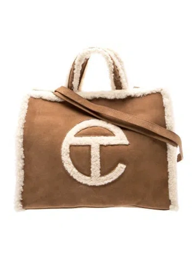 Pre-owned Ugg Suede Tote W/ Tags In Brown