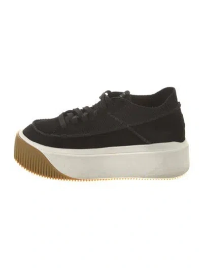 Pre-owned Ugg Suede Wedge Sneakers In Multi