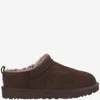 Ugg Suede With Shearling Lining Slipper In Brown