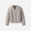 Ugg ® Sun Quilted Jacket Polyester In Light Grey In Gray