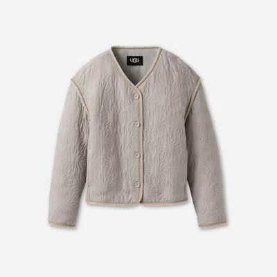 Ugg ® Sun Quilted Jacket Polyester In Light Grey In Gray
