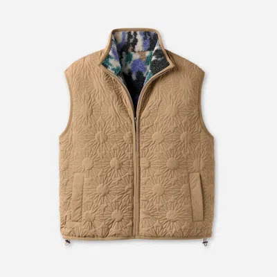 Ugg ® Sun Splatter Reversible Vest Polyester In Brown