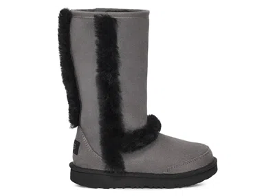 Pre-owned Ugg Sunburst Tall Boot (kids) Sneakers In Grey/black