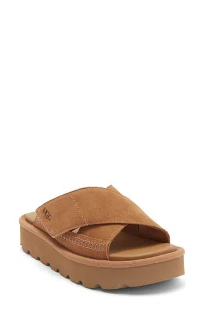 Ugg ® Sungaze Platform Slide Sandal In Brown