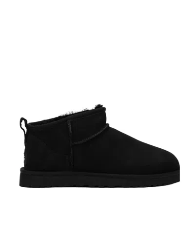 Ugg Classic Ultra Mini Ankle Boots In Black