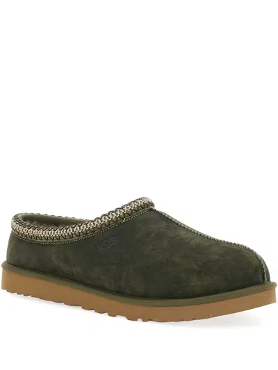 Ugg Sustainable Suede Sandals With Plush Lining In Green