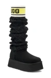 Ugg Classic Sweater Letter Boot In Black
