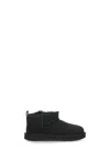Ugg Classic Ultra Mini Sheepskin Ankle Boots 7-10 Yea In Black