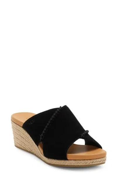 Ugg ® Taia Wedge Heel Sandal In Black