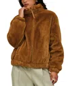 Ugg Tash Faux Fur Jacket In Brown