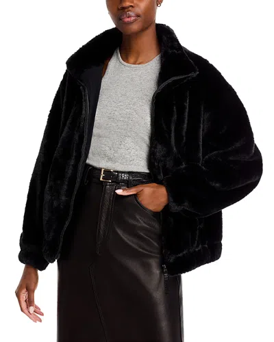 Ugg Tash Faux Fur Jacket In Black