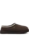 Ugg Suede Leather Slip-on Slipper With Plush Interior In Brown
