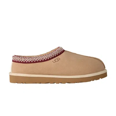 Pre-owned Ugg Tasman 2 Slipper 'driftwood Biking Red' | Tan | Men's Size 12 In Brown