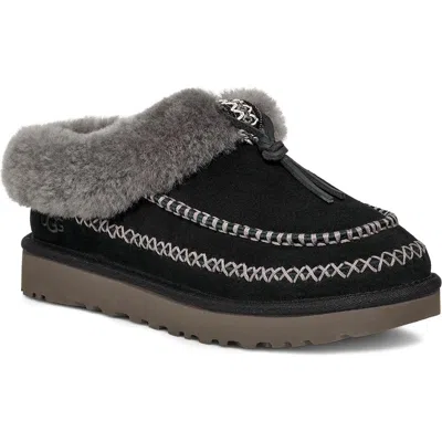 Ugg ® Tasman Alpine Genuine Shearling Clog In Black
