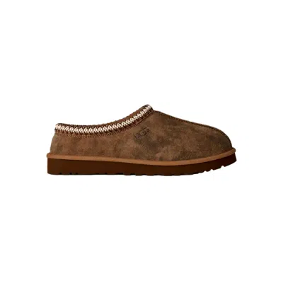 Ugg Chestnut Brown Suede Leather Tasman Ii Slippers In Green