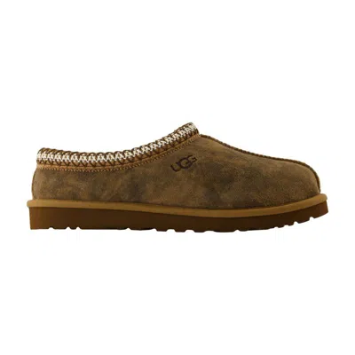 Ugg Chestnut Brown Suede Leather Tasman Ii Slippers In Green