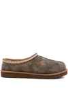 Ugg Chestnut Brown Suede Leather Tasman Ii Slippers In Blue