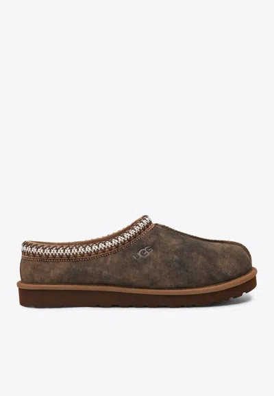Ugg Tasman Baxter Suede Slippers In Brown