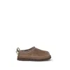 Ugg Tasman Biarritz Shearling-lined Brushed-suede Slippers In Brown