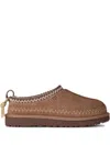 Ugg Tasman Biarritz Stitch-detail Mules In Brown