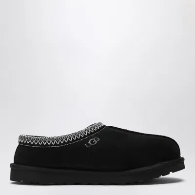 Ugg Tasman Black Eather Slip-ons