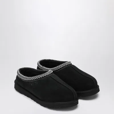 Ugg Tasman Black Eather Slip-ons