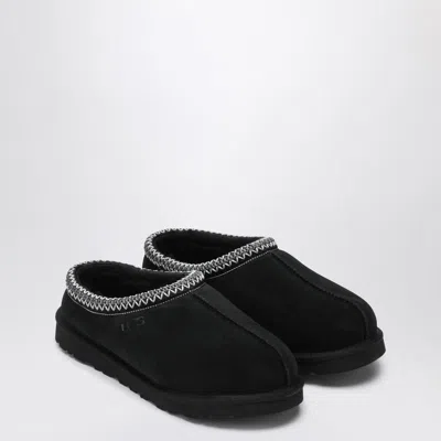 Ugg Tasman Black Eather Slip-ons